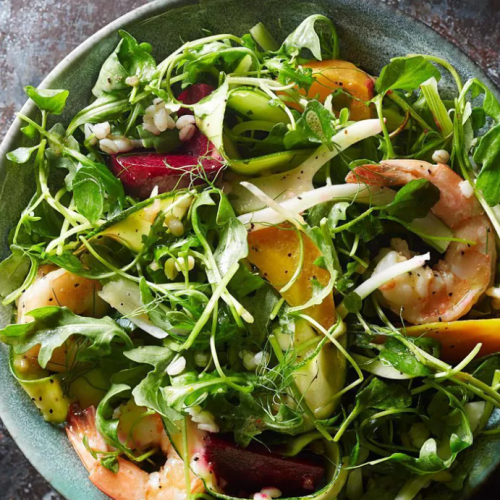 Beet and Shrimp Winter Salad